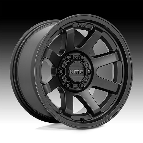 KMC Trail KM723 Satin Black Custom Wheels Rims 1